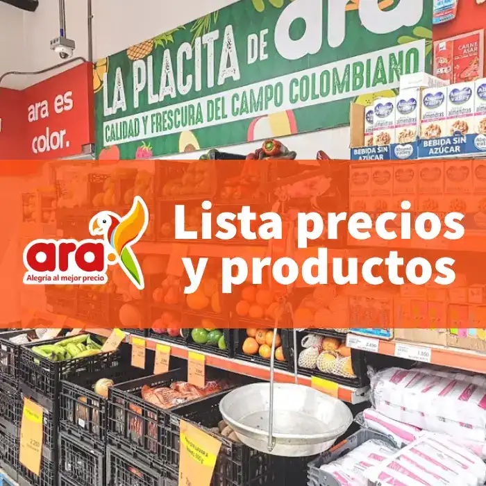 Lista de Precios y Productos Tiendas ARA